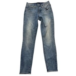 Lucky Brand Jeans Womens 4 27 Blue Ava Mid Rise Super Skinny‎ Zip Fly Denim